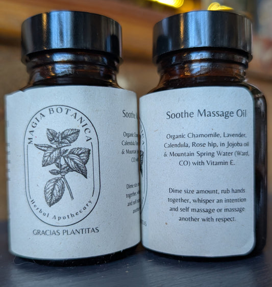 Soothe Massage oil 2oz